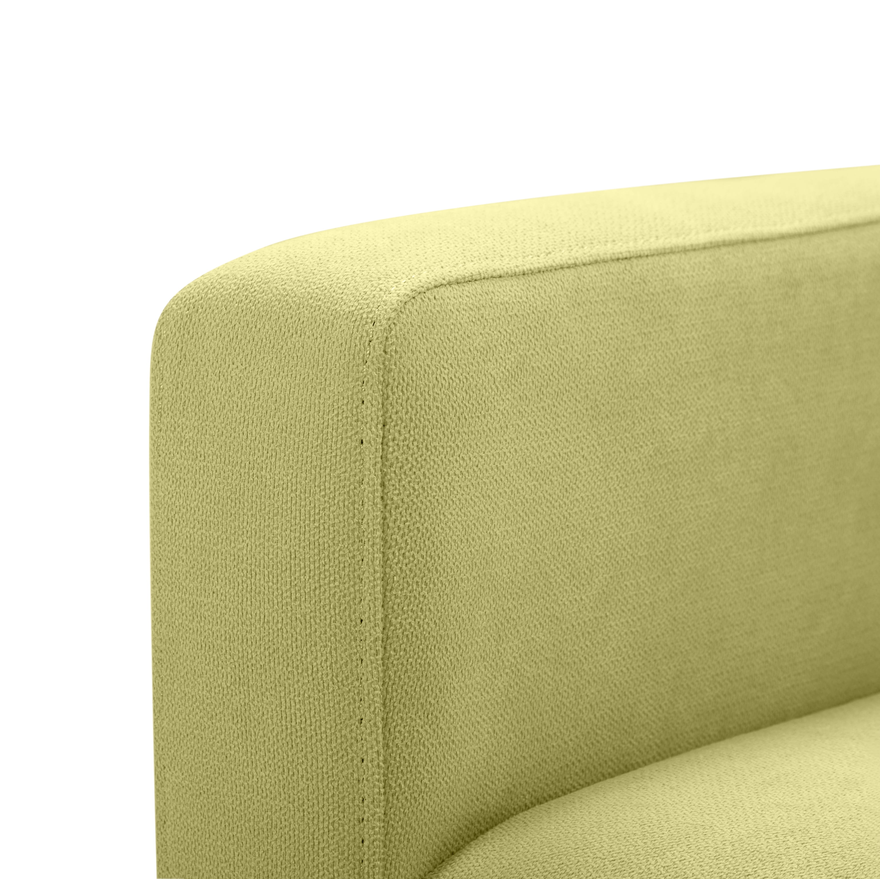 BSHTI 50.79" Loveseat Couch with Solid Wood & Iron Frame, Removable Back Cushions, Tapered Wood Legs, 6 Colors,Green