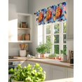 thumbnail image 6 of Active Basketball Window Valance Curtain Watercolor Sport Style Rod Pocket Short Curtain for Living Room, Bedroom & Kitchen Window Decor 42x12in, 6 of 8