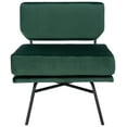 thumbnail image 2 of Safavieh Kermit Modern Fabric and Plywood Dining Side Chairs, Malachite Green/Black, 2 of 5