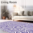thumbnail image 2 of ODIKA 3x5 Machine Washable Non-Slip Area Rug, Enchanted Botanical Garden Labyrinth With Spiral Vines Ultra Soft Rug, None, 540041, 2 of 7