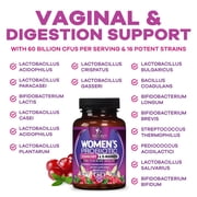 Probiotics 60 Billion CFU Per Serving for Women - 16 Unique Strains, Prebiotics Cranberry & Lactobacillus, PH Balance, Digestive & Gut Health, Vaginal & Immune Support, Womens Probiotic, 60 Capsules