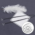 thumbnail image 4 of Correas de sujetador de hombro 1 par de correas de de metal de decoración invisible con borlas Correa de para hombros decorativos Tops de - Cabestro negro Cabestro negro Magideal Correas de sujetador de hombro, 4 of 7