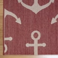 thumbnail image 3 of Gertmenian Paseo Maritime Red Nautical Anchor Indoor/Outdoor Area Rug 8'9"x13'1" 9' x 12', 3 of 5
