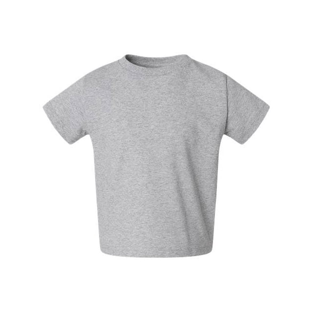 Rabbit Skins Camiseta de manga corta para niños pequeños de 5.5 oz, 3T, Heather PIELES DE CONEJO 3301T