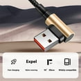 thumbnail image 4 of Short USB Type C Cable Fast Charging Durability Braided Cord for Quick Power Delivery and Travel Use, 4 of 8