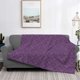 thumbnail image 2 of Fotbe Retro Florals Purple Manta de Franela con Estampado, Manta Ultrasuave para Cama, Sofá, Auto, Hipoalergénica y Antibolitas-50"x40", 2 of 6