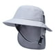 thumbnail image 4 of Sombrero de pescador ligero para surfear con correa para la barbilla, protección para el cuello, ala ancha, sombrero para el sol Gris, 4 of 7