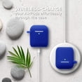 thumbnail image 3 of AirPods Case, GMYLE Soft SiliconeProtective Skin Cover Compatible for Apple AirPods 1 / 2, Cobalt Blue, 3 of 6