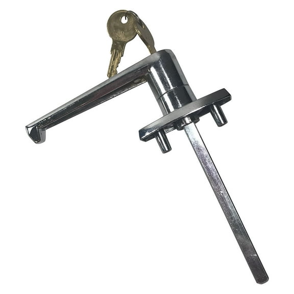 GarageDoorProject Garage Door Locking Handle - Professional-Grade Locking L Handle with 1/2" Posts GarageDoorProject | 100% OEM | US Vendor