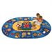 thumbnail image 2 of Carpets for Kids Printed Sign, Say, and Play Blue Area Rug, 2 of 2