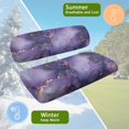thumbnail image 6 of Aplkyhs Purple Marble Print Golf Cart Seat Covers Club Car Elastic Golf Cart Seat Covers Front Seat A Perfect Balance of Warmth in Winter and Cooling in Summer Designed for Golf Lover Gold Purple, 6 of 7
