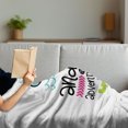 thumbnail image 3 of Saying Soft Flannel Fleece Throw Blanket, Colorful Composition with Doodle Pattern Message Adventure Lifestyle, Cozy Plush for Indoor and Outdoor Use, 50" x 70", Multicolor, by Ambesonne, 3 of 5