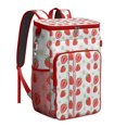 thumbnail image 1 of Sac à Dos Glacière à Fleurs de Fraises Rouges - Sac à Lunch Isolé de 20 L à Grande Capacité pour Campeurs, Randonneurs et Amateurs de Plage, Résistant aux Déchirures, 1 of 4
