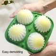 thumbnail image 3 of Reheyre Ice Box - Reusable - Easy to Demould - Convenient Cleaning - with Funnel - 4 Cavity - DIY Silicone Cactus Ice Tray Hockey Mold - Kitchen Tool, 3 of 8
