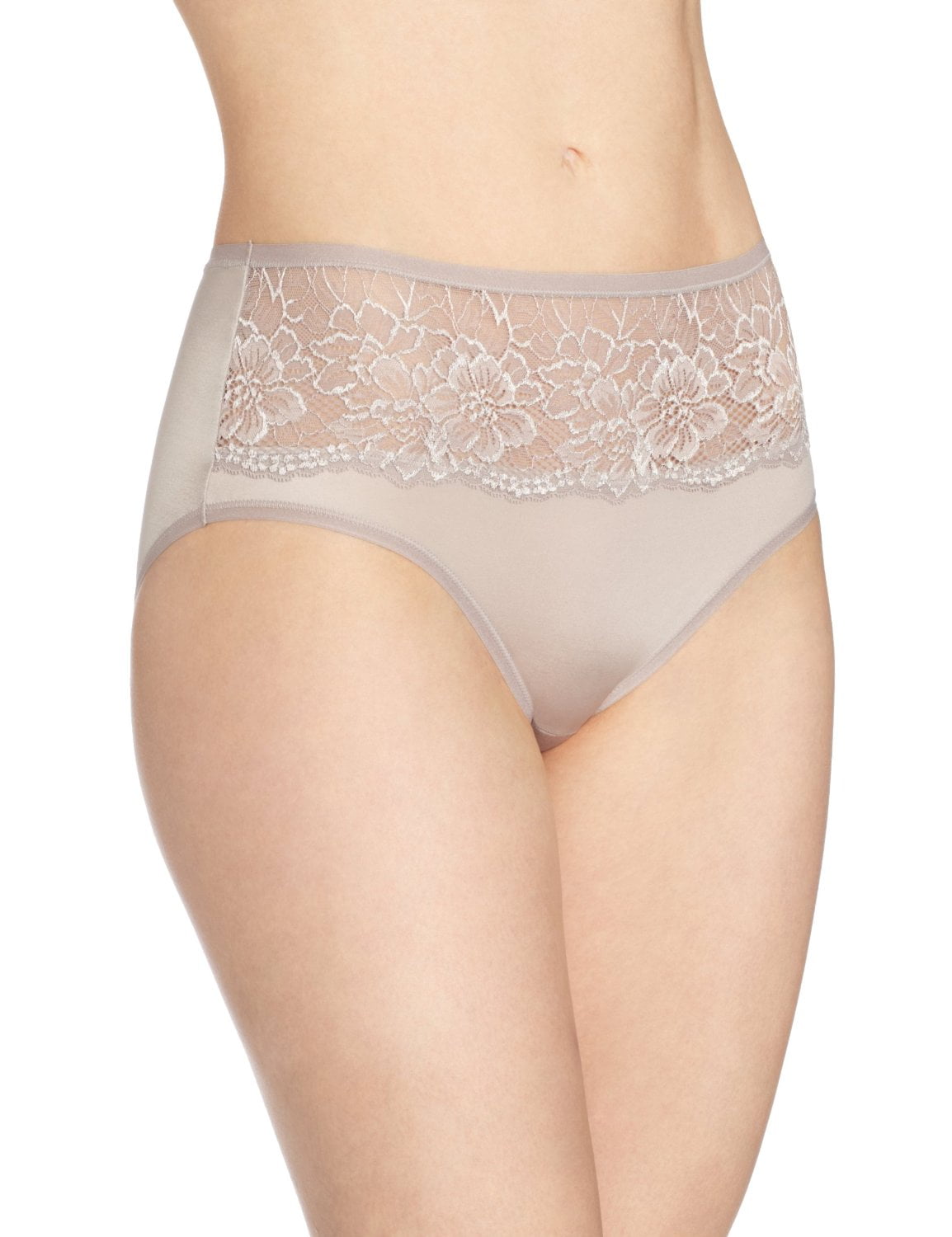 Bali Lace Hipster Panty One Smooth U Comfort Satin 2783 