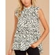 thumbnail image 2 of Camisa de mujer con cuello de muñeca, manga corta, top con estampado de puntos, camiseta informal, blanco, L Monstrate AP001622-13, 2 of 7