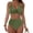 Army Green, variant on ZJXFGS Women Two Piece Tankini Swimsuit,Push Up Two Piece Bathing Suit Vintage Solid Swimwear Push Up Twist Front Ruched Bathing Suit Summer Beach Swim Bathing Suits Blackish Green L