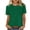 Army Green, variant on Women's Casual Loose Round Neck Short Sleeve T-Shirt Top Solid Color Basic Comfy Relaxed Fashion Tee, White XL