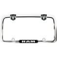 thumbnail image 1 of Cruiser Accessories Ram License Plate Frame, Chrome/Black, 1 of 3