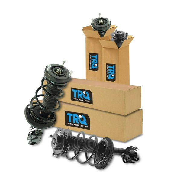 TRQ Front and Rear Strut & Coil Spring Assembly Set Driver & Passenger Sides Fits Select 12-17 Toyota Camry