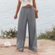 thumbnail image 5 of WILLBEST Pantalones Casuales para Mujer, Cómodos, con Cintura Elástica y Pierna Ancha, Holgados, elegantes y con Bolsillos para Uso Diario. Extra Grande, 5 of 8