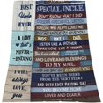 thumbnail image 5 of Uncle Gifts Blanket 50"x60", Gifts for Uncle, Best Uncle Gifts from Niece/Nephew, Uncle Birthday Gifts, Birthday Gifts for Uncle, Funcle Gifts for Uncles from Nieces,Best Uncle Ever Gift Ideas, 5 of 6