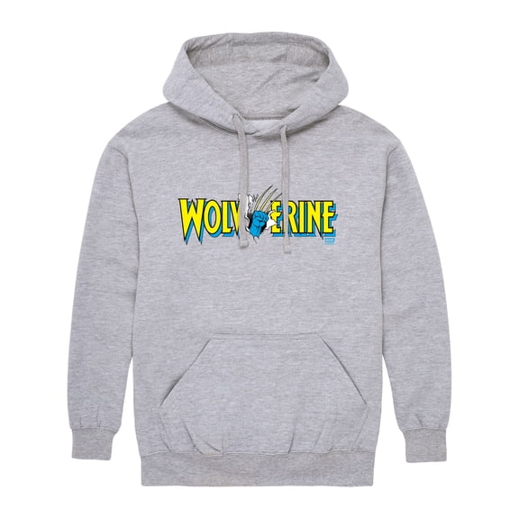 Marvel - Wolverine Claw Logo Horizontal Chest - Men's Fleece Hoodie Sweatshirt