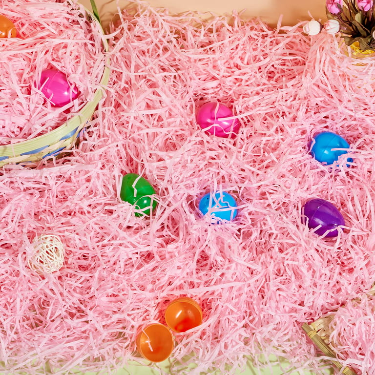  Easter Grass Recyclable Paper Shred (Pink, Yellow, Green) for  Easter Eggs Hunt, Easter Basket Grass Filler/Stuffers, Easter Theme Party  Decoration 240g (8.5 oz) : Health & Household