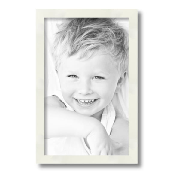 ArtToFrames 10" x 16" White Picture Frame, 10x16 inch White Wood Poster Frame (WOM-5140)