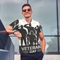 thumbnail image 4 of Honeii Veterans Day Print Polo Shirt, A Classic Short-Sleeved, Button-Down Golf Shirt for Men,Mens Polo Shirts Short Sleeve-Small, 4 of 6