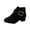 Black, variant on NOKIO Girl Fashion Boots Kids Ankle Boots Low heel Suede Short Booties Winter Warm Snow Boots Anti-Slip Outdoor Shoes for Little Kids/Big Kids Children's Casual Shoes Children'S Warm Suede Booties