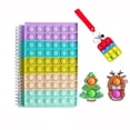 thumbnail image 1 of Push Bubble Notebook Llavero Set Silicona Descompresión Juguete Extrusión Burbuja Monedero A5 4 Piezas Monstrate AP006127-03, 1 of 6