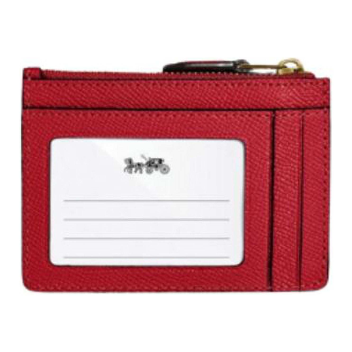 COACH Crossgrain Leather Mini Skinny ID Case - Macy's