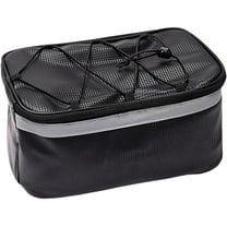 KJRIVER Rear Bike Rack Bag with Rain Cover, 7L Waterproof Bicycle Ebike Saddle Bag Cycling Pannier Trunk Carrier with Reflector & Adjustable Cord for Commuter Travel Outdoor