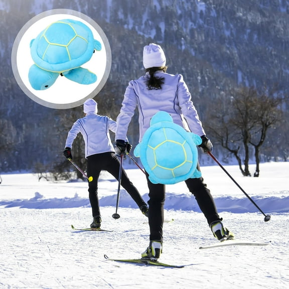 Tineasur Snowboard Hip Pads Sky-Blue Plush Turtle Shaped Comfortable Protector