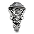 thumbnail image 4 of Luxe Jewelry Designs Men's Stainless Steel Ring with Black Diamond Cubic Zirconia - Size 9, 4 of 4