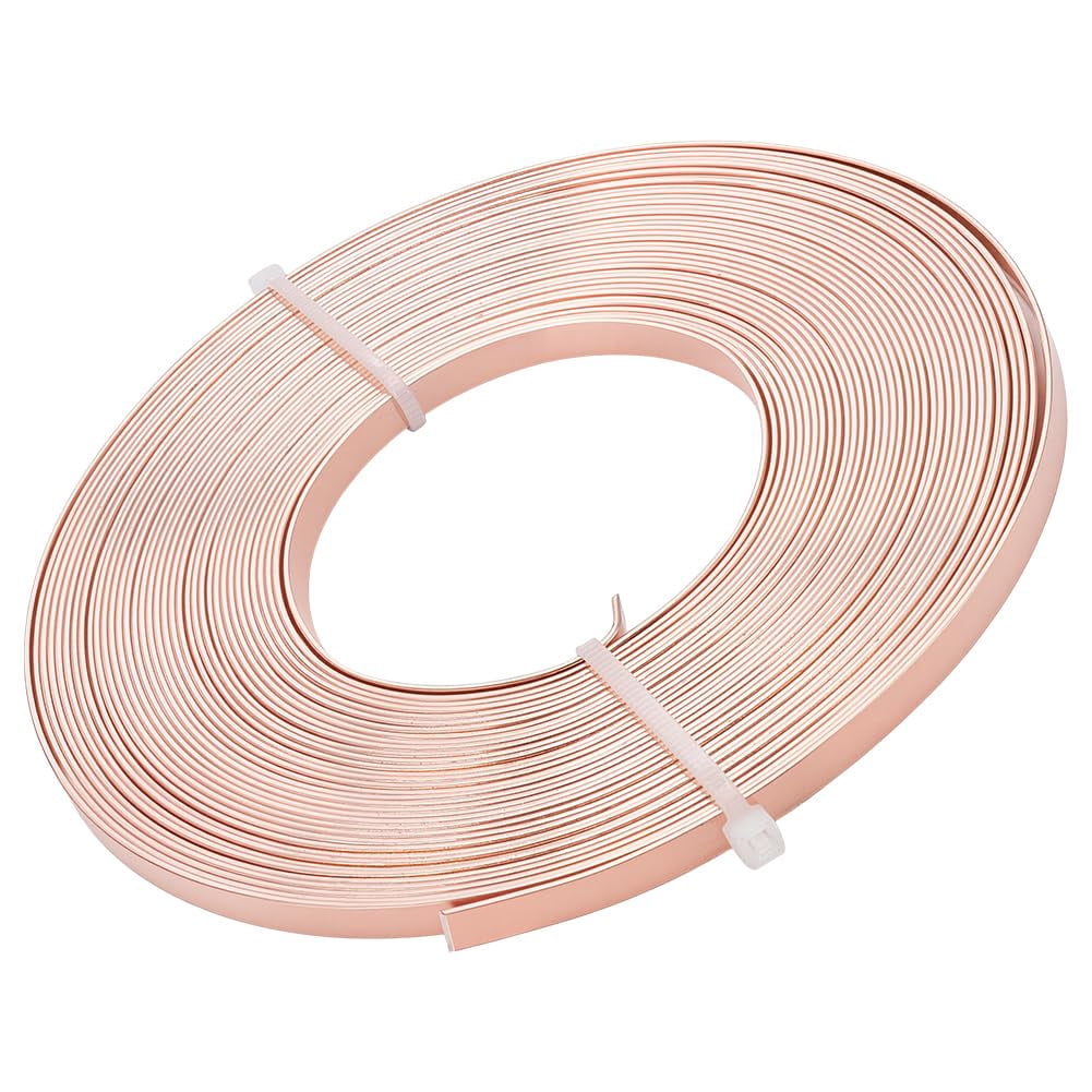 82 Feet 5 Rolls Mixed Color 3mm Wide Silver Flat Jewelry Craft Wire 18 Gauge Gold Aluminum Wire for Bezel Sculpting Jewelry Making DIY