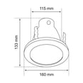 thumbnail image 4 of Lámpara LED Empotrable Tecnolite 8.5W Base E27 Acabado Satin negro, 4 of 4