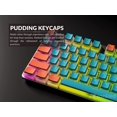 thumbnail image 3 of Ranked Pudding PBT Keycaps | 112 Double Shot Translucent ANSI US & ISO Layout | OEM Profile for RGB Mechanical Gaming, 3 of 5