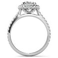 thumbnail image 2 of Vin Gol Oval Cut 1.90 ctw Women's Halo Diamond Engagement Ring In 14k Gold - 4.25, 2 of 4