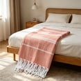 thumbnail image 7 of LACKUST Oversized Striped Quick Dry Lightweight Tassel Beach Towel for Travel Swimming Pool Camping Picnic, 39"x70", Multicolor, 7 of 7