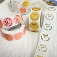 thumbnail image 3 of Autocollants Adhésifs Ronds 25mm Kraft pour Décorations de Fête de Mariage Pâtisserie, 3 of 7