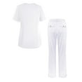 thumbnail image 2 of Adar Uniformes Ensemble de Sarrau pour Femmes - Haut à Col en V Amélioré/pantalon à Multiples Poches, 2 of 7