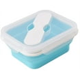 thumbnail image 1 of Fiambrera de silicona, caja Bento, contenedor de almacenamiento de alimentos plegable con tapa con Clip, 1 Uds. oso de fresa Electrónica, 1 of 5
