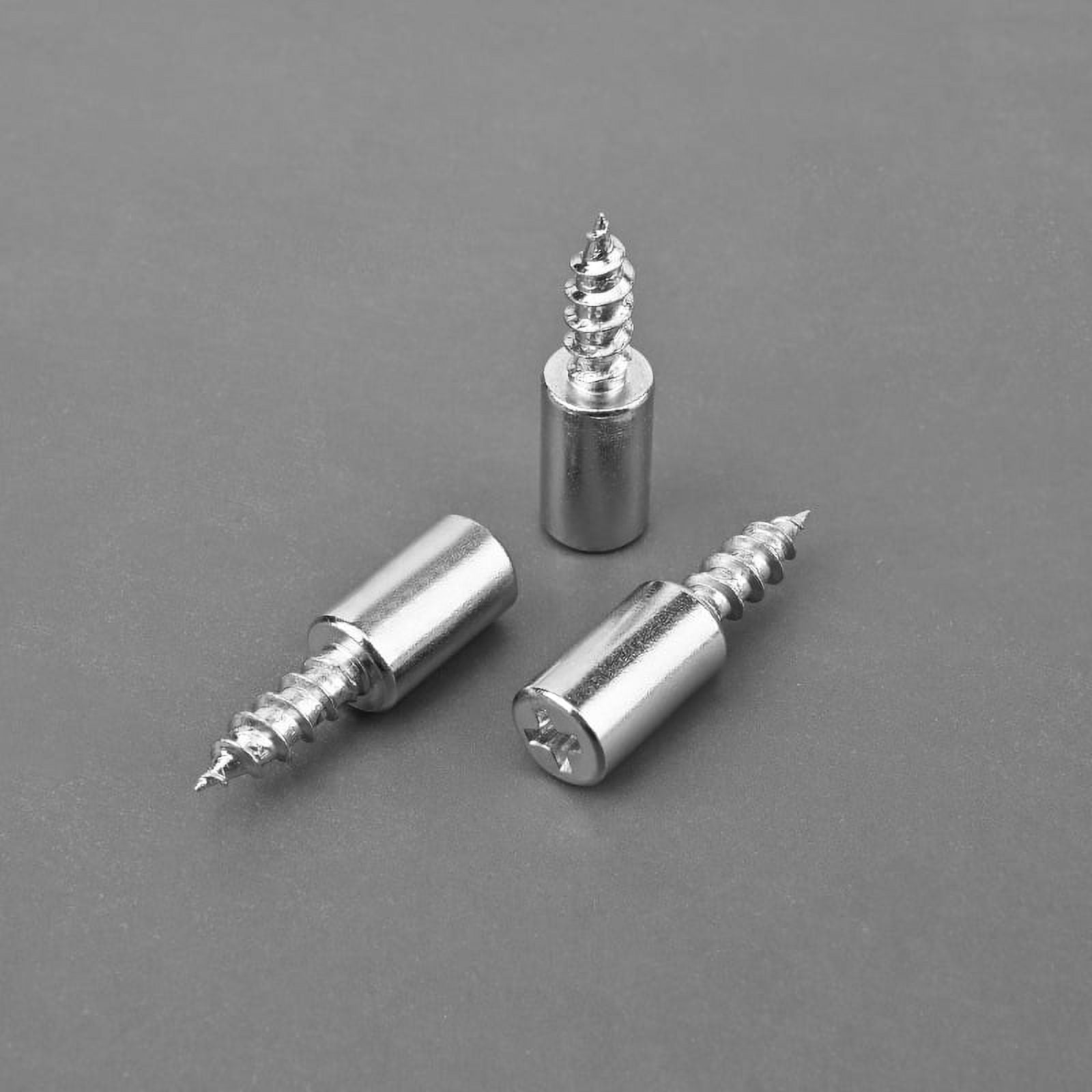 HAISHANG 10 Soportes Para Estantes Con Tornillos Autorroscantes – Protección Antideslizante De Silicona, Metal Niquelado, Para Armarios, Librerías Y Estantes De Cristal
