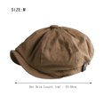 thumbnail image 5 of Kieccall Beret Caps Octagonal Newsboy Cap,Men Vintage Painter Beret Hats Summer Octagonal Newsboy Cap Flat Hat（Hatbrim Length: 55~58cm）, 5 of 7
