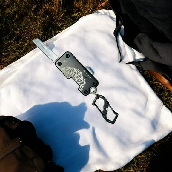 2-Piece Set: Mini Folding Knife and Backpack Clip