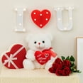 thumbnail image 2 of Peluche HollyHome - Oso de peluche «I Love You», 30 cm, color blanco, 2 of 8
