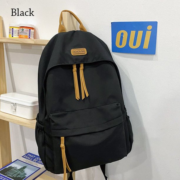 Mochila de gran capacidad Simple para niñas adolescentes, bolsa escolar para estudiantes, Japón y Corea del Sur, Color sólido, nuevo