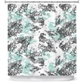 thumbnail image 1 of Shower Curtains 70" x 93" from DiaNoche Designs by Metka Hiti - Bubbles Teal Grey, 1 of 1